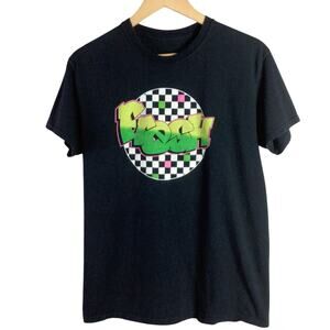 Retro Vintage Fresh graphic Tee Shirt Black 80s party Medium